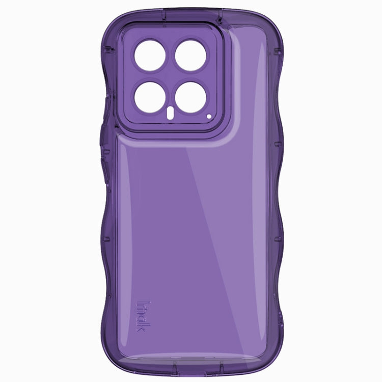 For Xiaomi 14 5G IMAK Wave Bubble Soft Shockproof Phone Case(Purple) - 14 Cases by imak | Online Shopping South Africa | PMC Jewellery | Buy Now Pay Later Mobicred