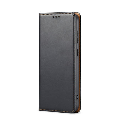 For Samsung Galaxy S24+ 5G Fierre Shann PU Genuine Leather Texture Phone Case(Black) - Galaxy S24+ 5G Cases by FIERRE SHANN | Online Shopping South Africa | PMC Jewellery | Buy Now Pay Later Mobicred