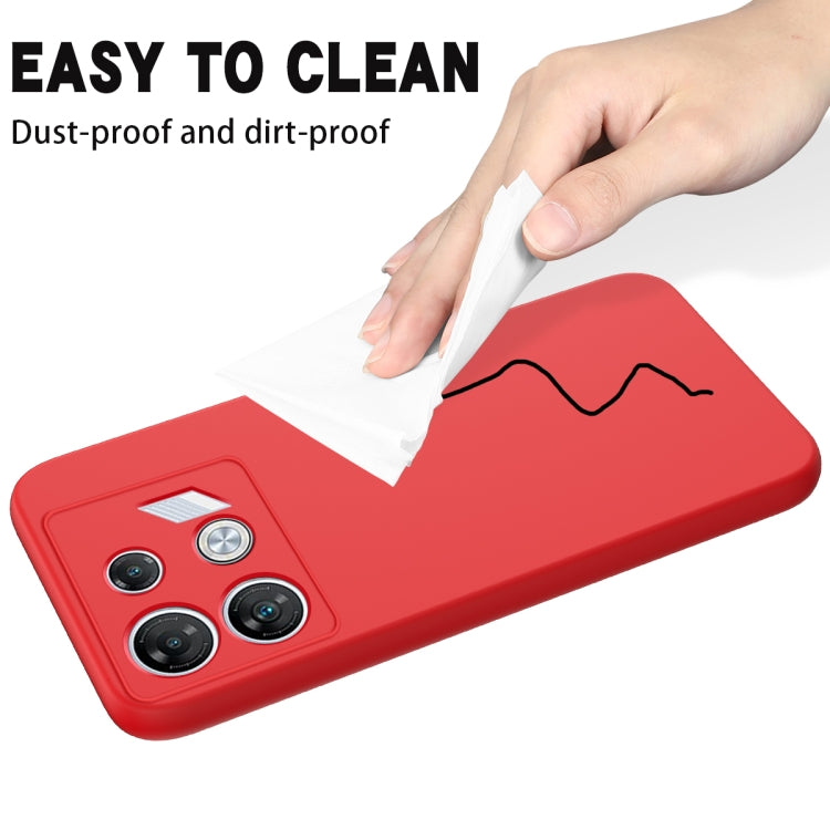 For Infinix GT 10 Pro Solid Color Liquid Silicone Dropproof Full Coverage Protective Case(Red) - Infinix Cases by PMC TechLife | Online Shopping South Africa | PMC TechLife