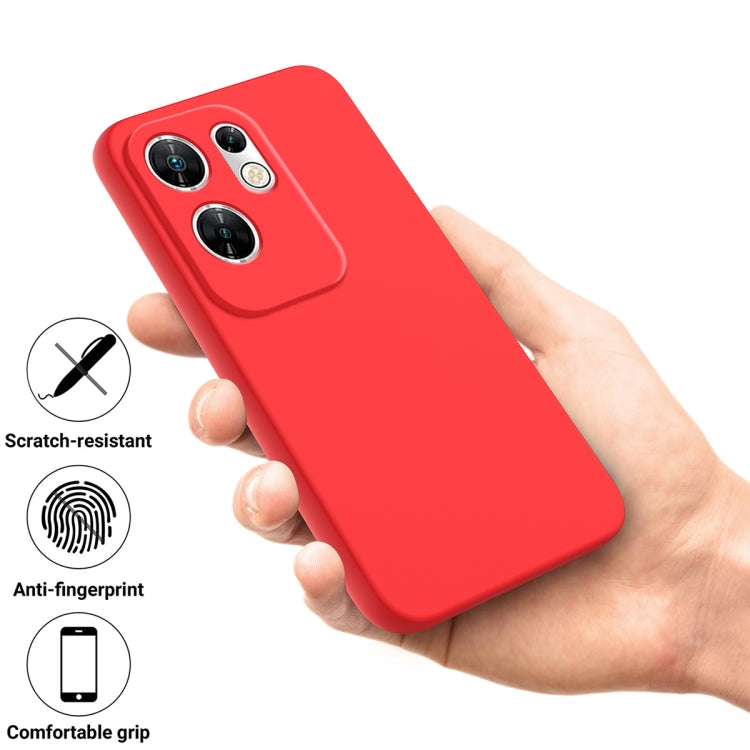 For Infinix Zero 30 4G Solid Color Liquid Silicone Dropproof Full Coverage Protective Case(Red) - Infinix Cases by PMC TechLife | Online Shopping South Africa | PMC TechLife | Buy Now Pay Later Mobicred
