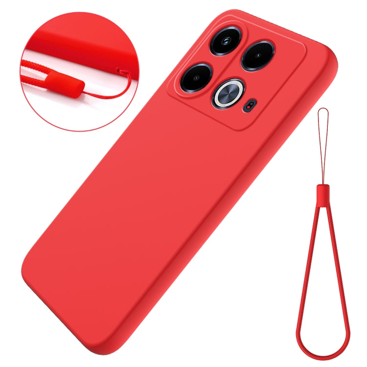 For Infinix Note 40 4G Solid Color Liquid Silicone Dropproof Full Coverage Protective Case(Red) - Infinix Cases by PMC TechLife | Online Shopping South Africa | PMC TechLife | Buy Now Pay Later Mobicred