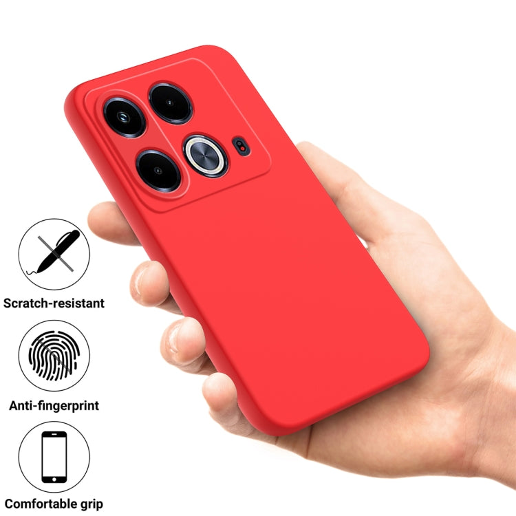 For Infinix Note 40 4G Solid Color Liquid Silicone Dropproof Full Coverage Protective Case(Red) - Infinix Cases by PMC TechLife | Online Shopping South Africa | PMC TechLife | Buy Now Pay Later Mobicred