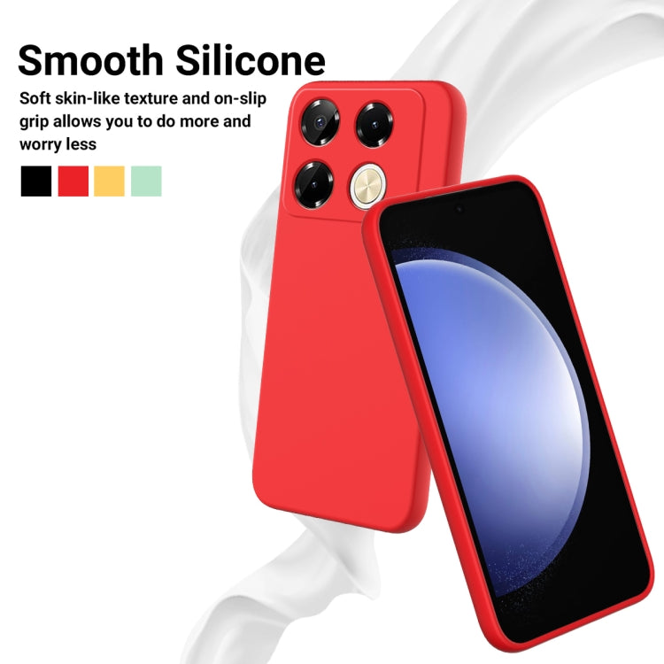 For Infinix Note 40 Pro 4G Solid Color Liquid Silicone Dropproof Full Coverage Protective Case(Red) - Infinix Cases by PMC TechLife | Online Shopping South Africa | PMC TechLife | Buy Now Pay Later Mobicred
