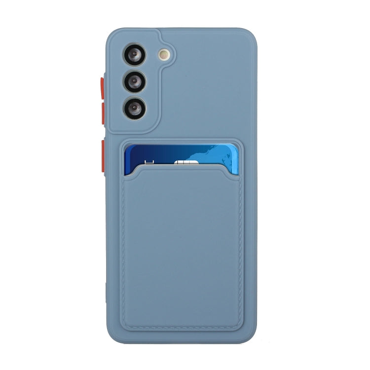 For Samsung Galaxy S24+ / S25+ Card Slot Design Shockproof TPU Phone Case(Grey) - Galaxy S24+ 5G Cases by PMC Jewellery | Online Shopping South Africa | PMC Jewellery | Buy Now Pay Later Mobicred