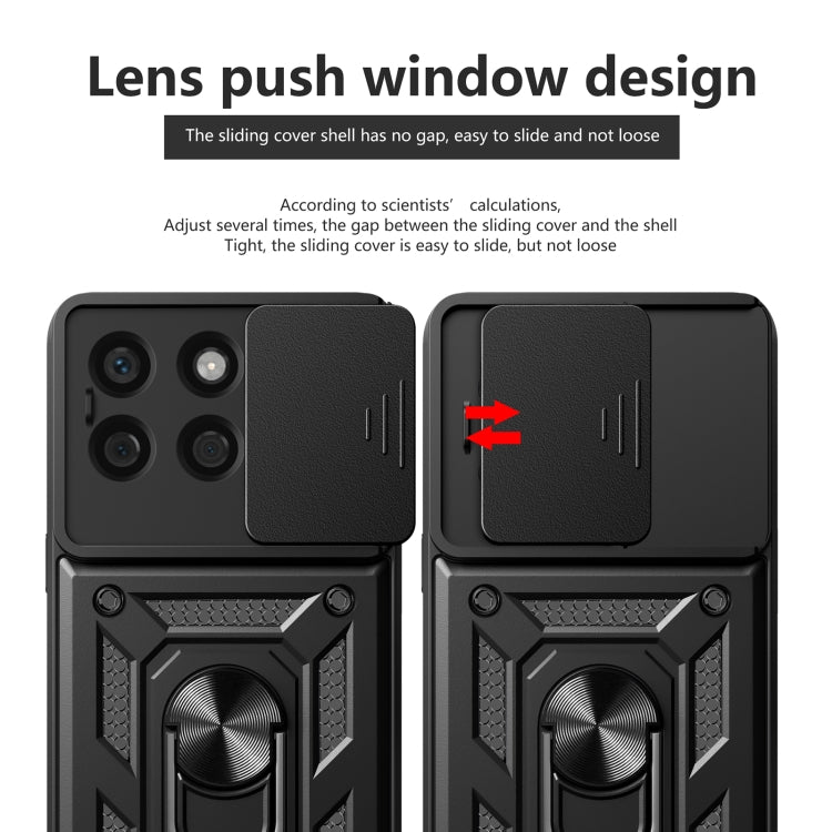 For Honor X8b Sliding Camera Cover Design TPU+PC Phone Case(Silver) - Honor Cases by PMC TechLife | Online Shopping South Africa | PMC TechLife | Buy Now Pay Later Mobicred