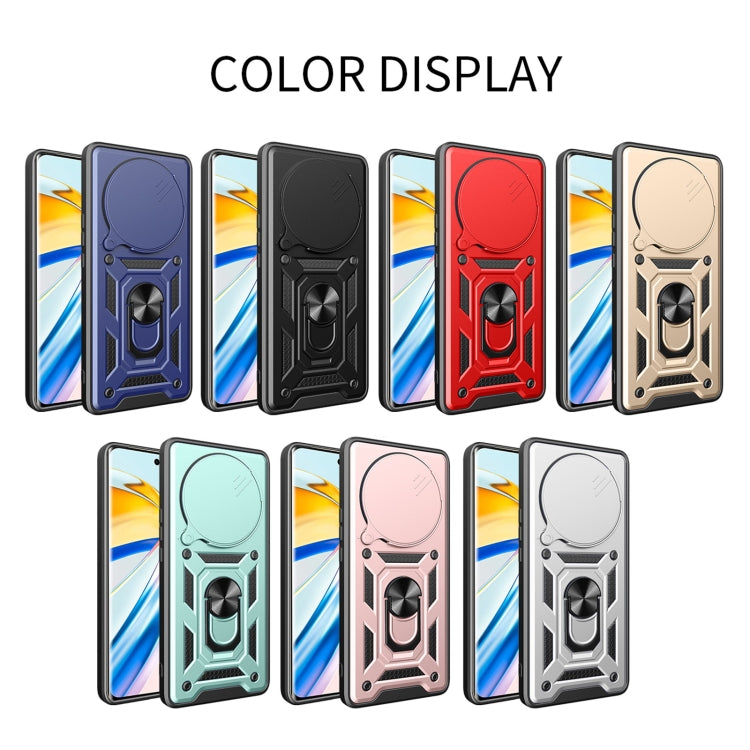 For Honor Magic6 Pro Sliding Camera Cover Design TPU+PC Phone Case(Gold) - Honor Cases by PMC TechLife | Online Shopping South Africa | PMC TechLife | Buy Now Pay Later Mobicred