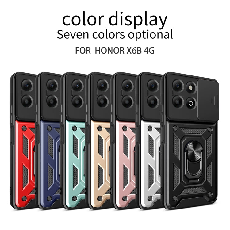 For Honor X6b 4G Sliding Camera Cover Design TPU+PC Phone Case(Gold) - free shipping - PMC TechLife - Order now!