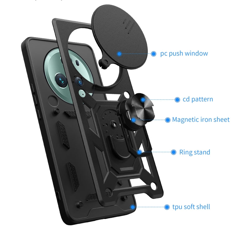 For Honor Magic5 Pro Sliding Camera Cover Design TPU+PC Phone Case(Red) - free shipping - PMC TechLife - Order now!
