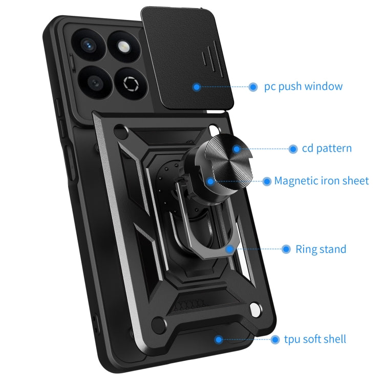 For Honor 200 Smart Sliding Camera Cover Design TPU+PC Phone Case(Red) - free shipping - PMC TechLife - Order now!
