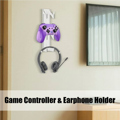 2pcs YX072 Acrylic Game Controller and Headphone Wall Mount - Holder by PMC Jewellery | Online Shopping South Africa | PMC Jewellery | Buy Now Pay Later Mobicred