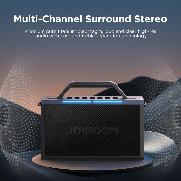 JOYROOM JR-MW03 Pies Series Party Double Microphone Bluetooth Speaker - Desktop Speaker by JOYROOM | Online Shopping South Africa | PMC Jewellery | Buy Now Pay Later Mobicred