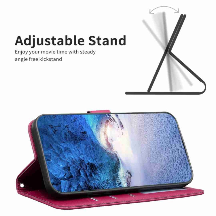For Xiaomi Redmi Note 12 Pro+ 5G Global Four-leaf Embossed Leather Phone Case(Rose Red) - Xiaomi Cases by PMC TechLife | Online Shopping South Africa | PMC TechLife | Buy Now Pay Later Mobicred