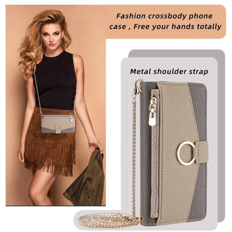 For Infinix Note 10 Pro Crossbody Litchi Texture Leather Phone Case(Grey) - Infinix Cases by PMC TechLife | Online Shopping South Africa | PMC TechLife | Buy Now Pay Later Mobicred