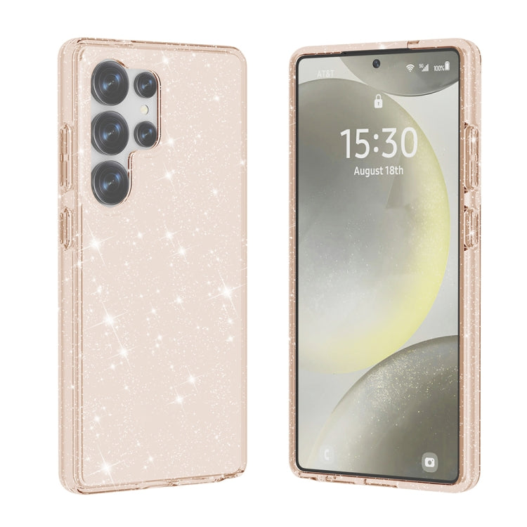 For Samsung Galaxy S25 Ultra 5G Shockproof Terminator Glitter Powder Phone Case(Gold) - Galaxy S25 Ultra 5G Cases by PMC Jewellery | Online Shopping South Africa | PMC Jewellery | Buy Now Pay Later Mobicred