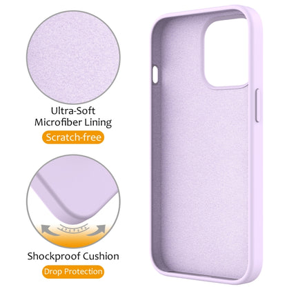 For iPhone 13 Pro MagSafe Magnetic Liquid Silicone Phone Case with Ring Holder(Lilac Purple) - iPhone 13 Pro Cases by PMC Jewellery | Online Shopping South Africa | PMC Jewellery