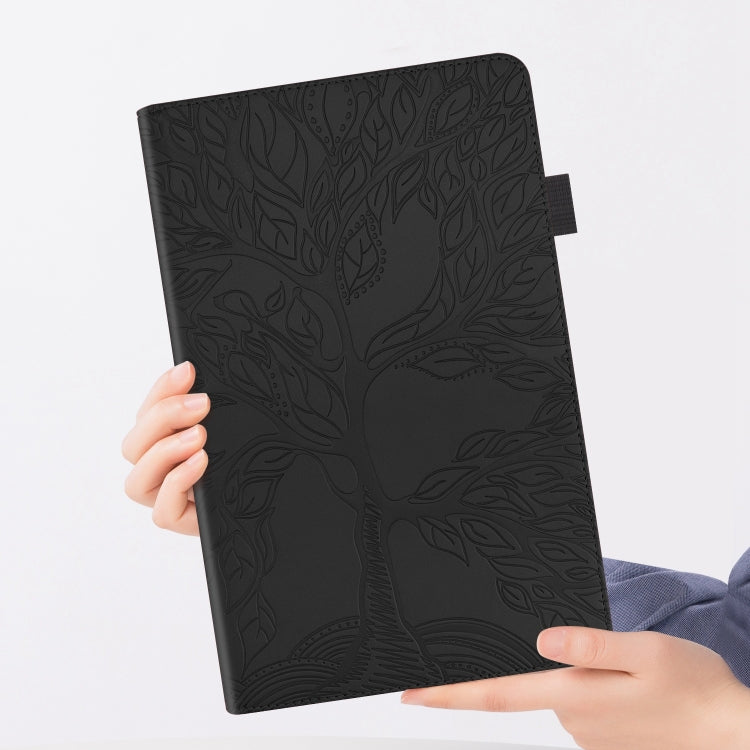 For Lenovo Tab P12 / Xiaoxin Pad Pro 12.7 2023 Life Tree Series Horizontal Flip Leather Tablet Case(Black) - Lenovo by PMC TechLife | Online Shopping South Africa | PMC TechLife | Buy Now Pay Later Mobicred