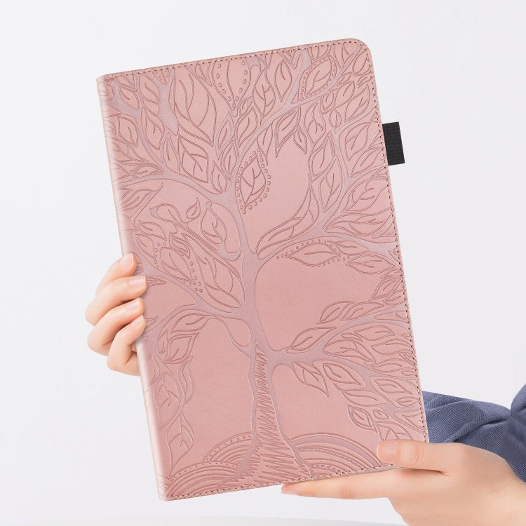For Lenovo Tab M11 / Xiaoxin Pad 11 2024 Life Tree Series Horizontal Flip Leather Tablet Case(Rose Gold) - Lenovo by PMC Jewellery | Online Shopping South Africa | PMC Jewellery | Buy Now Pay Later Mobicred