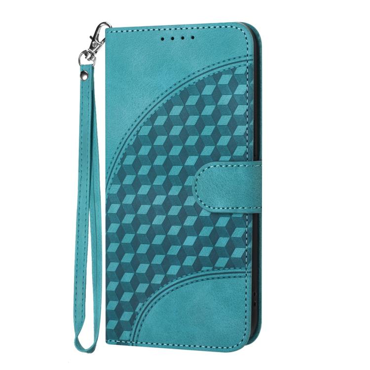 For iPhone 17 YX0060 Elephant Head Embossed Phone Leather Case with Lanyard(Light Blue) - free shipping - PMc TechLife - Order now!