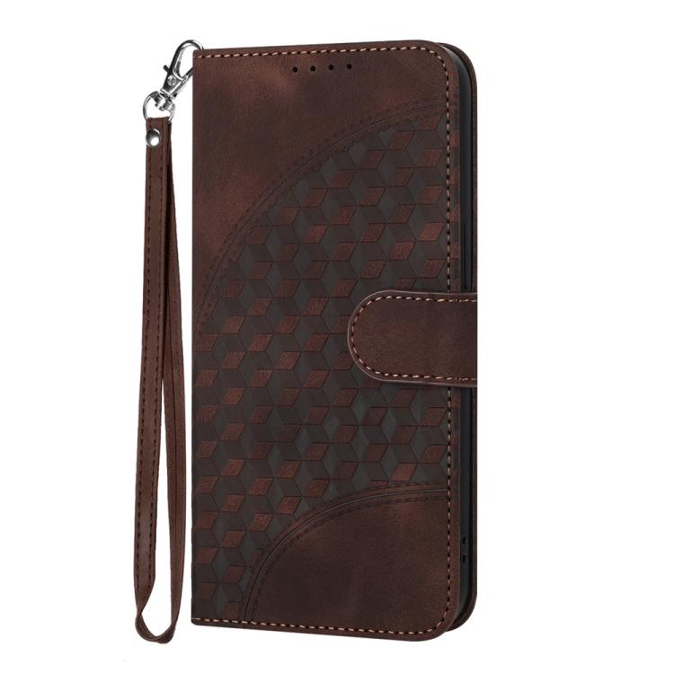 For iPhone 17 Pro Max YX0060 Elephant Head Embossed Phone Leather Case with Lanyard(Coffee) - free shipping - PMc TechLife - Order now!