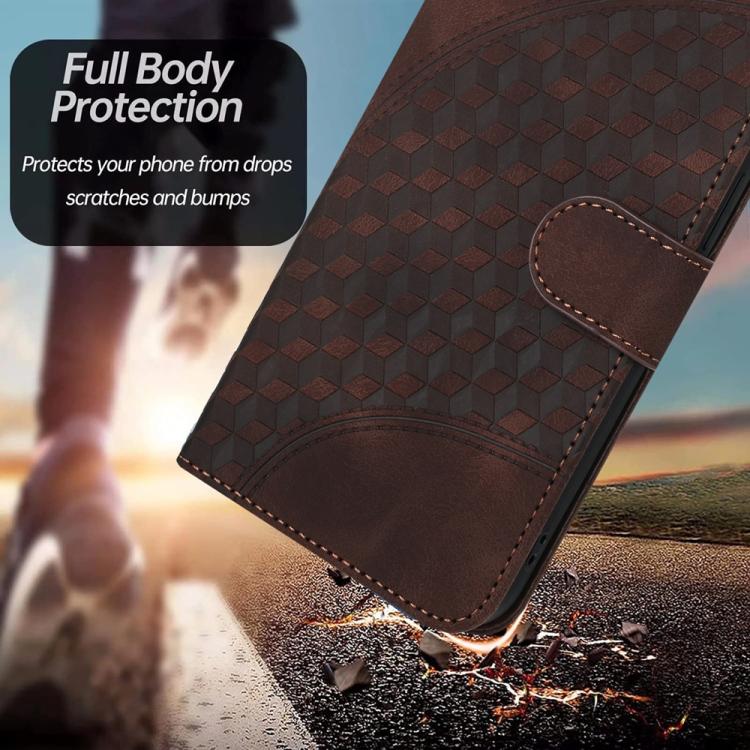 For iPhone 17 Pro Max YX0060 Elephant Head Embossed Phone Leather Case with Lanyard(Coffee) - free shipping - PMc TechLife - Order now!