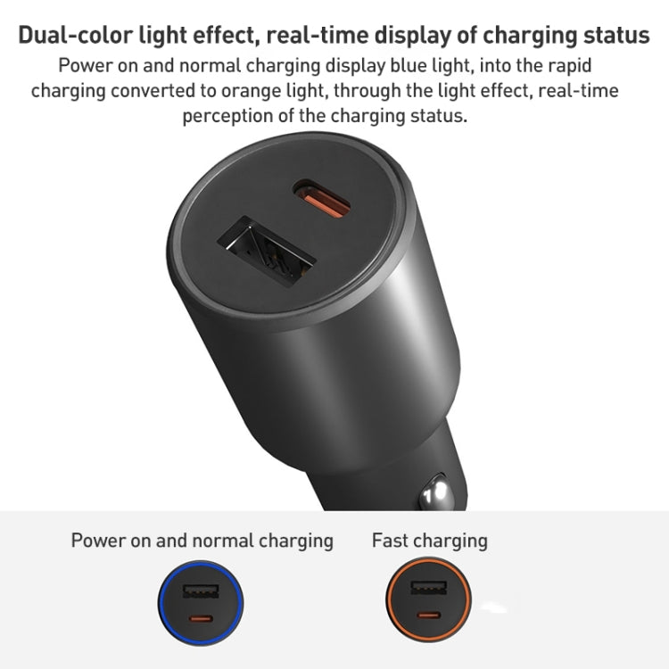 Original Xiaomi 43W Dual Ports USB + USB-C / Type-C Car Charger 1A1C(Black) - Car Charger by Xiaomi | Online Shopping South Africa | PMC Jewellery | Buy Now Pay Later Mobicred