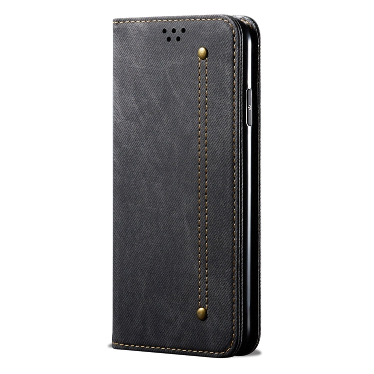 For Motorola Edge 50 Pro 5G Denim Texture Flip Leather Phone Case(Black) - free shipping - PMC TechLife - Order now!