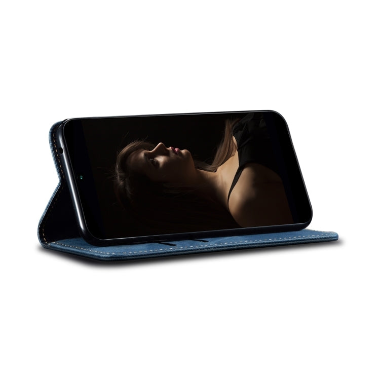 For Motorola Moto E14 Denim Texture Flip Leather Phone Case(Blue) - free shipping - PMC TechLife - Order now!