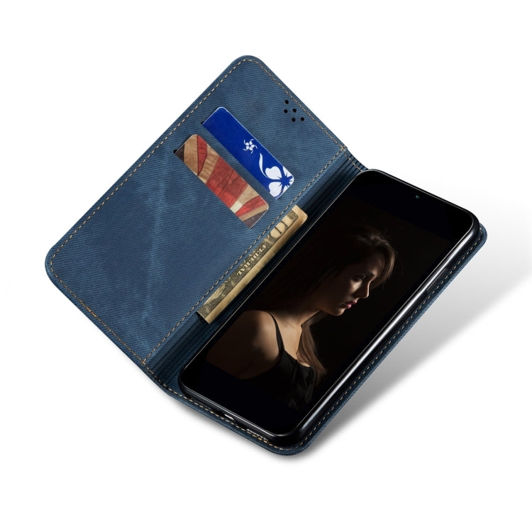 For Motorola Moto G85 Denim Texture Flip Leather Phone Case(Blue) - free shipping - PMC TechLife - Order now!