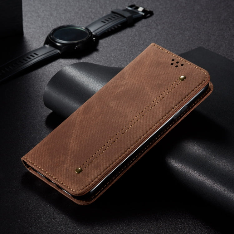 For Motorola Edge 50 Ultra Denim Texture Flip Leather Phone Case(Brown) - free shipping - PMC TechLife - Order now!
