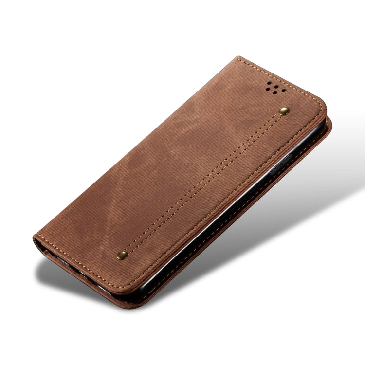 For Motorola Edge 50 Ultra Denim Texture Flip Leather Phone Case(Brown) - free shipping - PMC TechLife - Order now!
