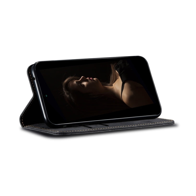 For Motorola Edge 50 Ultra Denim Texture Flip Leather Phone Case(Black) - free shipping - PMC TechLife - Order now!
