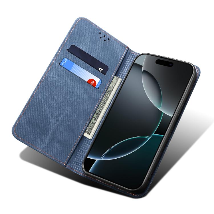 For Motorola Edge 60 Denim Texture Flip Leather Phone Case(Blue) - free shipping - PMC TechLife - Order now!
