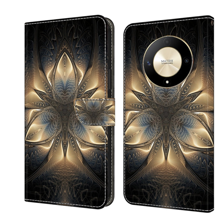 For Honor Magic6 Lite Crystal 3D Shockproof Protective Leather Phone Case(Luminous Building) - Honor Cases by PMC TechLife | Online Shopping South Africa | PMC TechLife | Buy Now Pay Later Mobicred