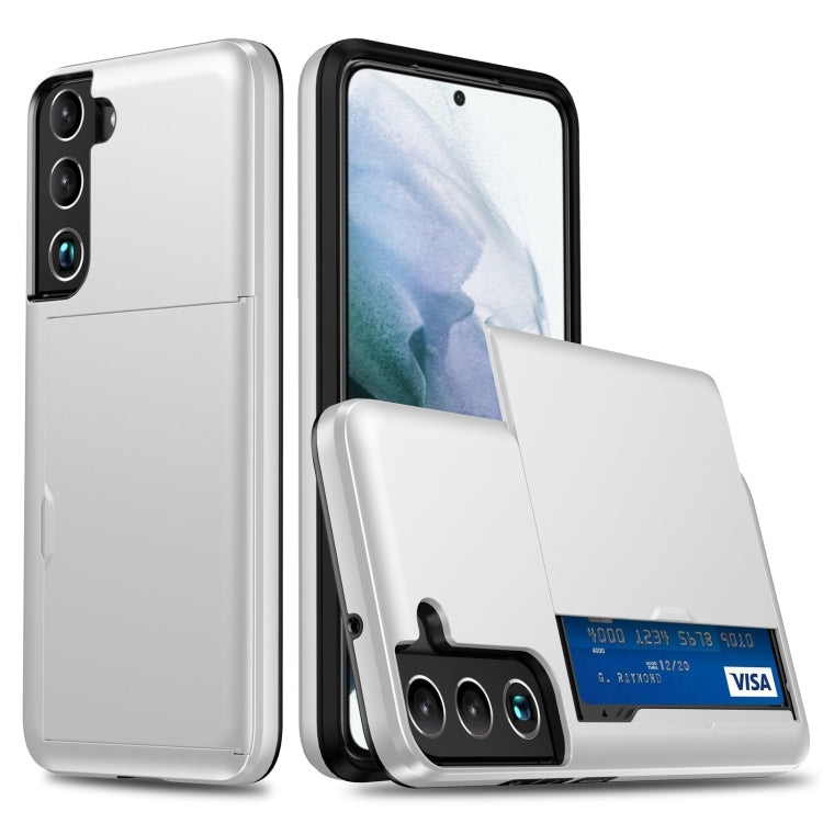 For Samsung Galaxy S24 5G Shockproof Armor Phone Case with Card Slot(White) - Galaxy S24 5G Cases by PMC TechLife | Online Shopping South Africa | PMC TechLife