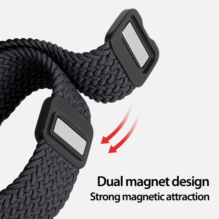 DUX DUCIS Mixture Pro Series Magnetic Buckle Nylon Braid Watch Band, Size:22mm(Midnight) - 22mm Bands by DUX DUCIS | Online Shopping South Africa | PMC Jewellery | Buy Now Pay Later Mobicred