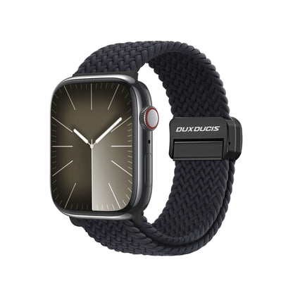 For Apple Watch Series 9 41mm DUX DUCIS Mixture Pro Series Magnetic Buckle Nylon Braid Watch Band(Midnight) - Watch Bands by DUX DUCIS | Online Shopping South Africa | PMC Jewellery | Buy Now Pay Later Mobicred