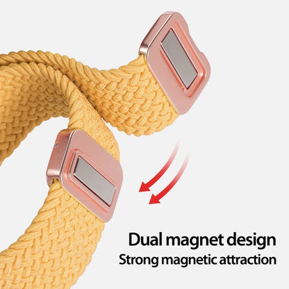 For Apple Watch Series 8 45mm DUX DUCIS Mixture Pro Series Magnetic Buckle Nylon Braid Watch Band(Sunny Color) - Watch Bands by DUX DUCIS | Online Shopping South Africa | PMC Jewellery | Buy Now Pay Later Mobicred