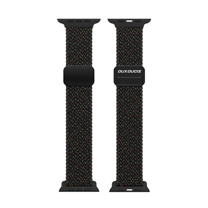 For Apple Watch SE 2022 44mm DUX DUCIS Mixture Pro Series Magnetic Buckle Nylon Braid Watch Band(Black Unity) - Watch Bands by DUX DUCIS | Online Shopping South Africa | PMC Jewellery | Buy Now Pay Later Mobicred