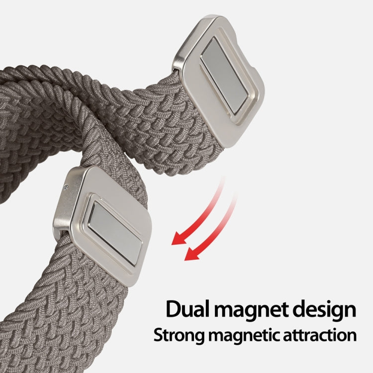 For Apple Watch SE 40mm DUX DUCIS Mixture Pro Series Magnetic Buckle Nylon Braid Watch Band(Clay) - Watch Bands by DUX DUCIS | Online Shopping South Africa | PMC Jewellery | Buy Now Pay Later Mobicred