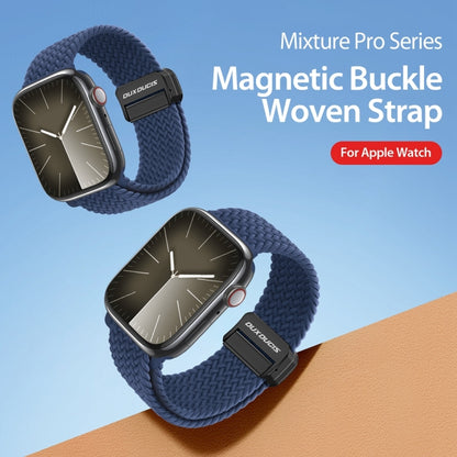 For Apple Watch Series 6 40mm DUX DUCIS Mixture Pro Series Magnetic Buckle Nylon Braid Watch Band(Storm Blue) - Watch Bands by DUX DUCIS | Online Shopping South Africa | PMC Jewellery | Buy Now Pay Later Mobicred