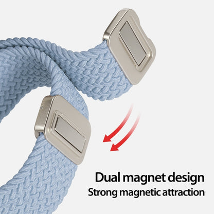 For Apple Watch Series 5 40mm DUX DUCIS Mixture Pro Series Magnetic Buckle Nylon Braid Watch Band(Light Blue) - Watch Bands by DUX DUCIS | Online Shopping South Africa | PMC Jewellery | Buy Now Pay Later Mobicred