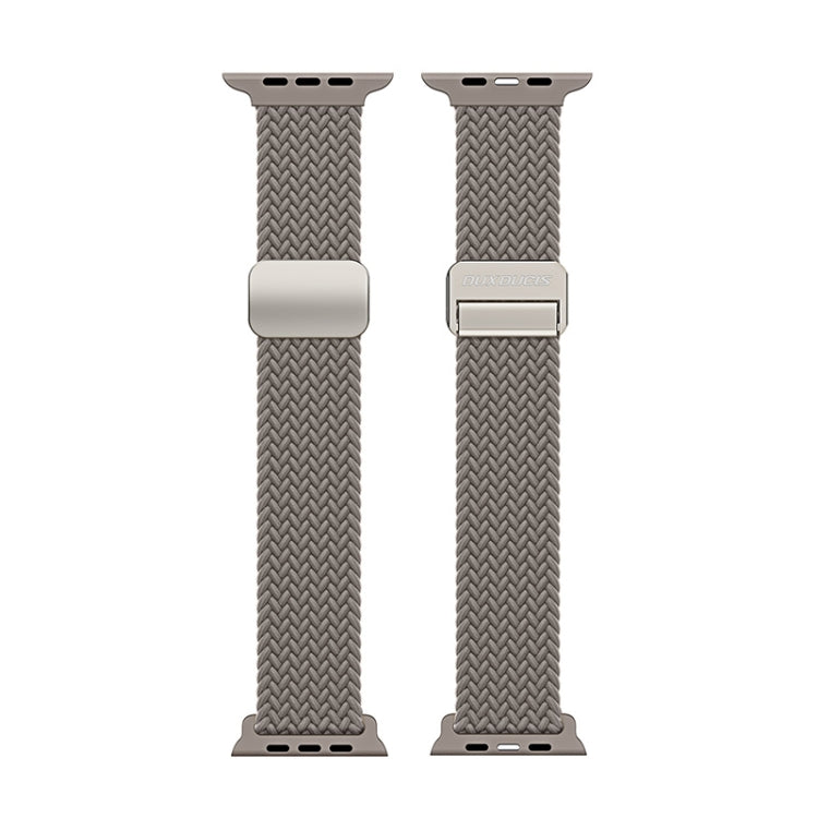 For Apple Watch Series 4 44mm DUX DUCIS Mixture Pro Series Magnetic Buckle Nylon Braid Watch Band(Clay) - Watch Bands by DUX DUCIS | Online Shopping South Africa | PMC Jewellery | Buy Now Pay Later Mobicred