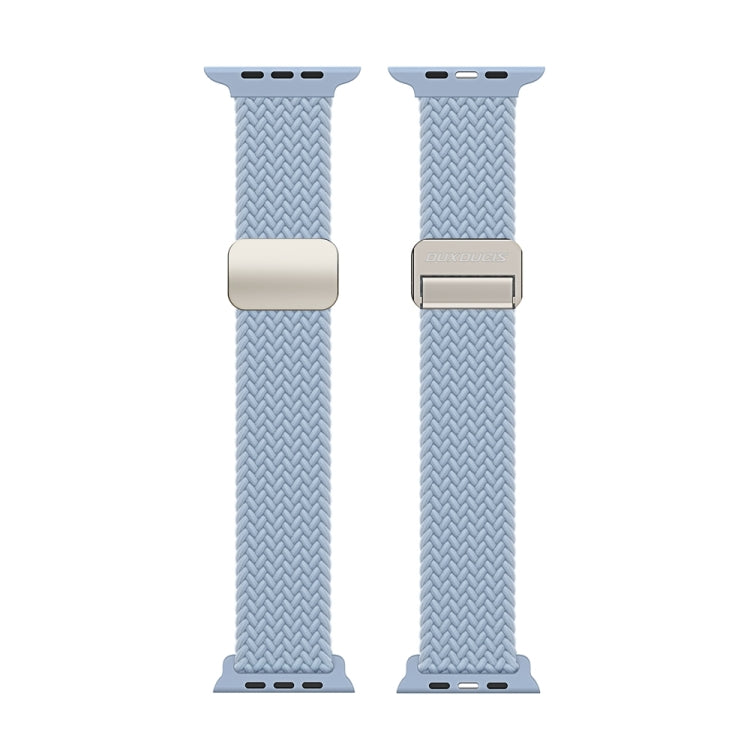 For Apple Watch Series 3 38mm DUX DUCIS Mixture Pro Series Magnetic Buckle Nylon Braid Watch Band(Light Blue) - Watch Bands by DUX DUCIS | Online Shopping South Africa | PMC Jewellery | Buy Now Pay Later Mobicred