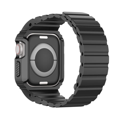 For Apple Watch Series 4 40mm DUX DUCIS OA Series Integrated Magnetic Watch Band(Black) - Watch Bands by DUX DUCIS | Online Shopping South Africa | PMC Jewellery | Buy Now Pay Later Mobicred