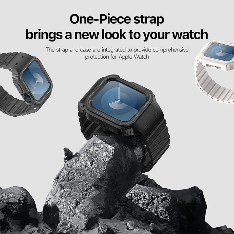 For Apple Watch Series 3 38mm DUX DUCIS OA Series Integrated Magnetic Watch Band(Black) - Watch Bands by DUX DUCIS | Online Shopping South Africa | PMC Jewellery | Buy Now Pay Later Mobicred