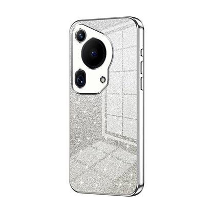 For Huawei Pura 70 Ultra Gradient Glitter Powder Electroplated Phone Case(Silver) - Huawei Cases by PMC Jewellery | Online Shopping South Africa | PMC Jewellery | Buy Now Pay Later Mobicred