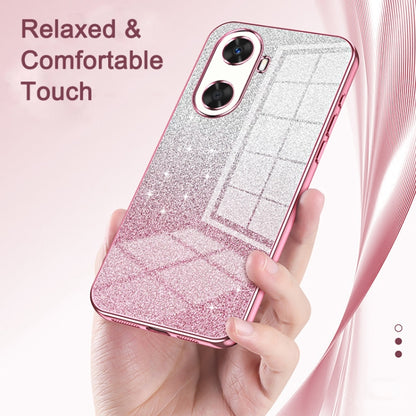 For Huawei Pura 70 Gradient Glitter Powder Electroplated Phone Case(Pink) - Huawei Cases by PMC Jewellery | Online Shopping South Africa | PMC Jewellery | Buy Now Pay Later Mobicred