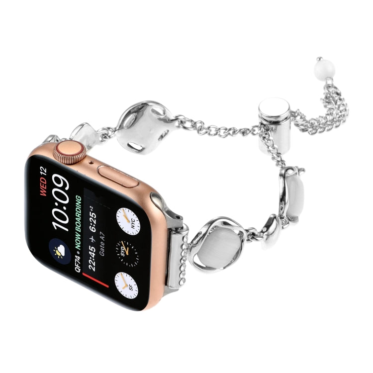 For Apple Watch 42mm Shell Metal Chain Bracelet Watch Band(Silver) - free shipping - PMC TechLife - Order now!