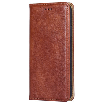 For Huawei Pura 70 Gloss Oil Solid Color Magnetic Leather Phone Case(Brown) - Huawei Cases by PMC Jewellery | Online Shopping South Africa | PMC Jewellery | Buy Now Pay Later Mobicred