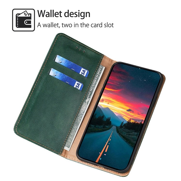 For Huawei Pura 70 Gloss Oil Solid Color Magnetic Leather Phone Case(Green) - Huawei Cases by PMC Jewellery | Online Shopping South Africa | PMC Jewellery | Buy Now Pay Later Mobicred